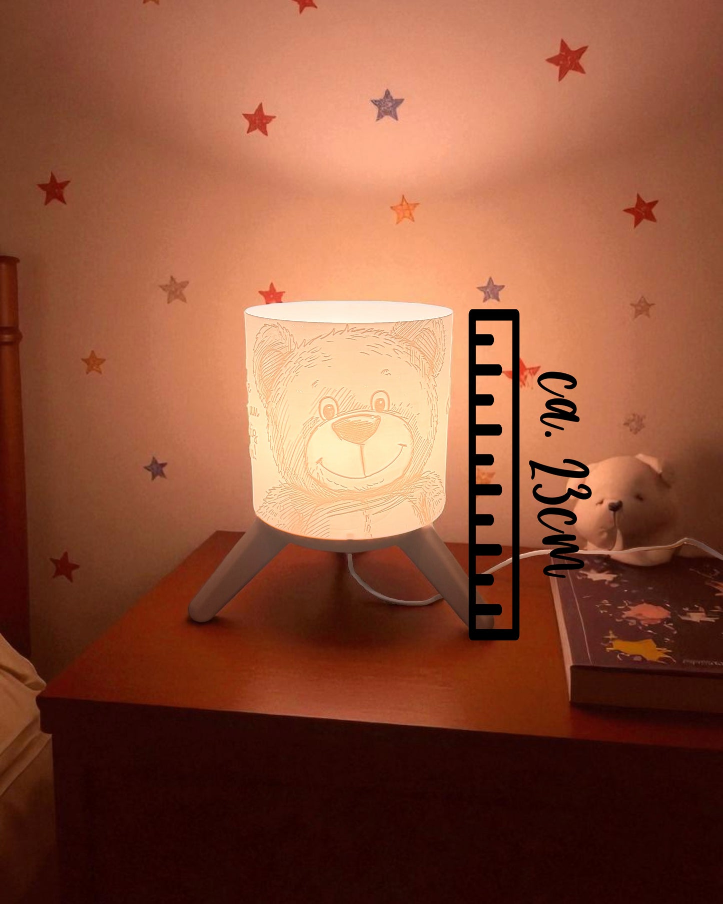 3D-Druckdatei - Nachtlicht - für LED Lampenfassung mit Sockel - Du bist nie zu klein