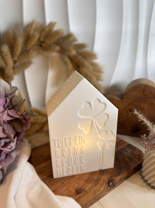 3D-Druckdatei - Teelichthaus - Tritt ein