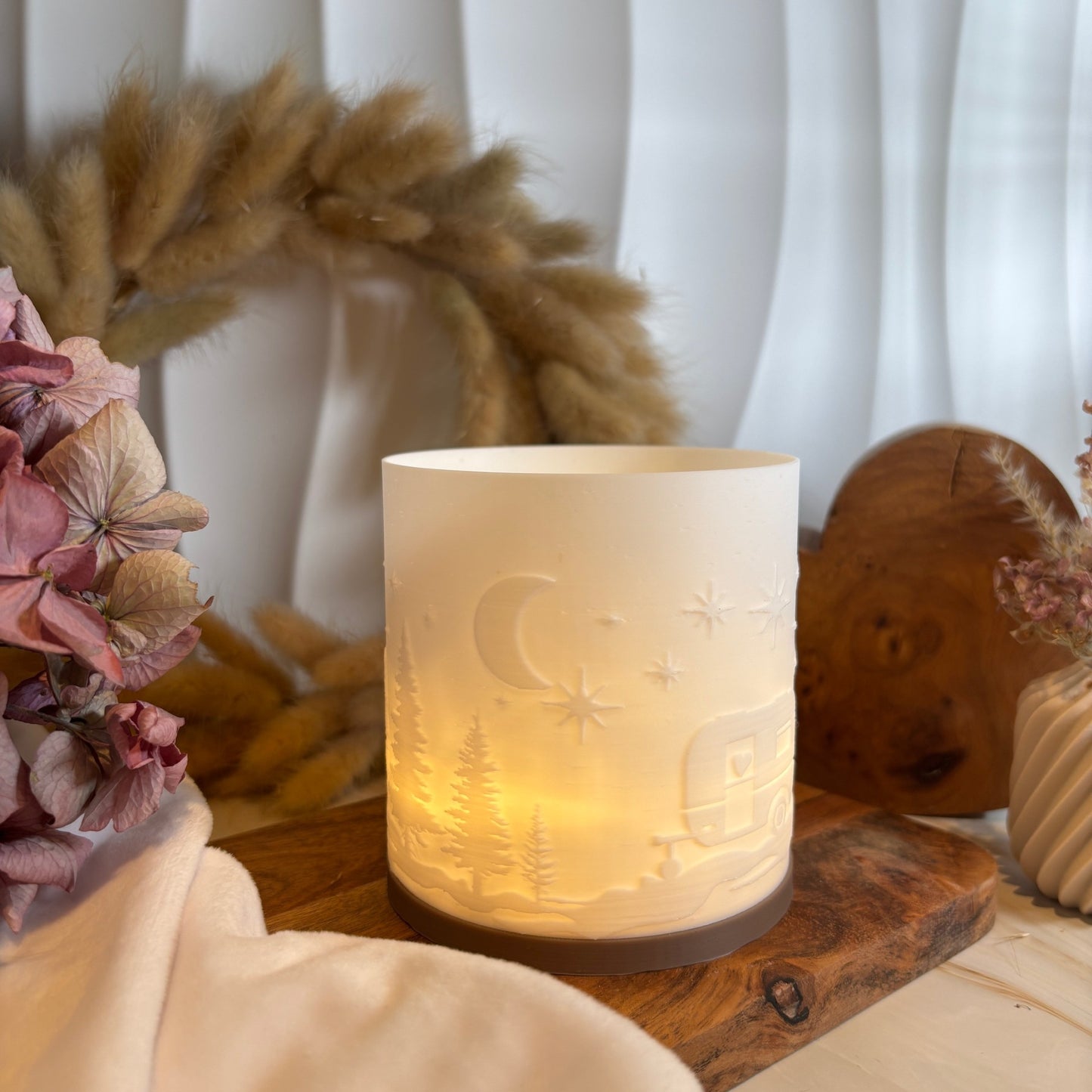 3D-Druckdatei - Windlicht - Wohnwagen No.1