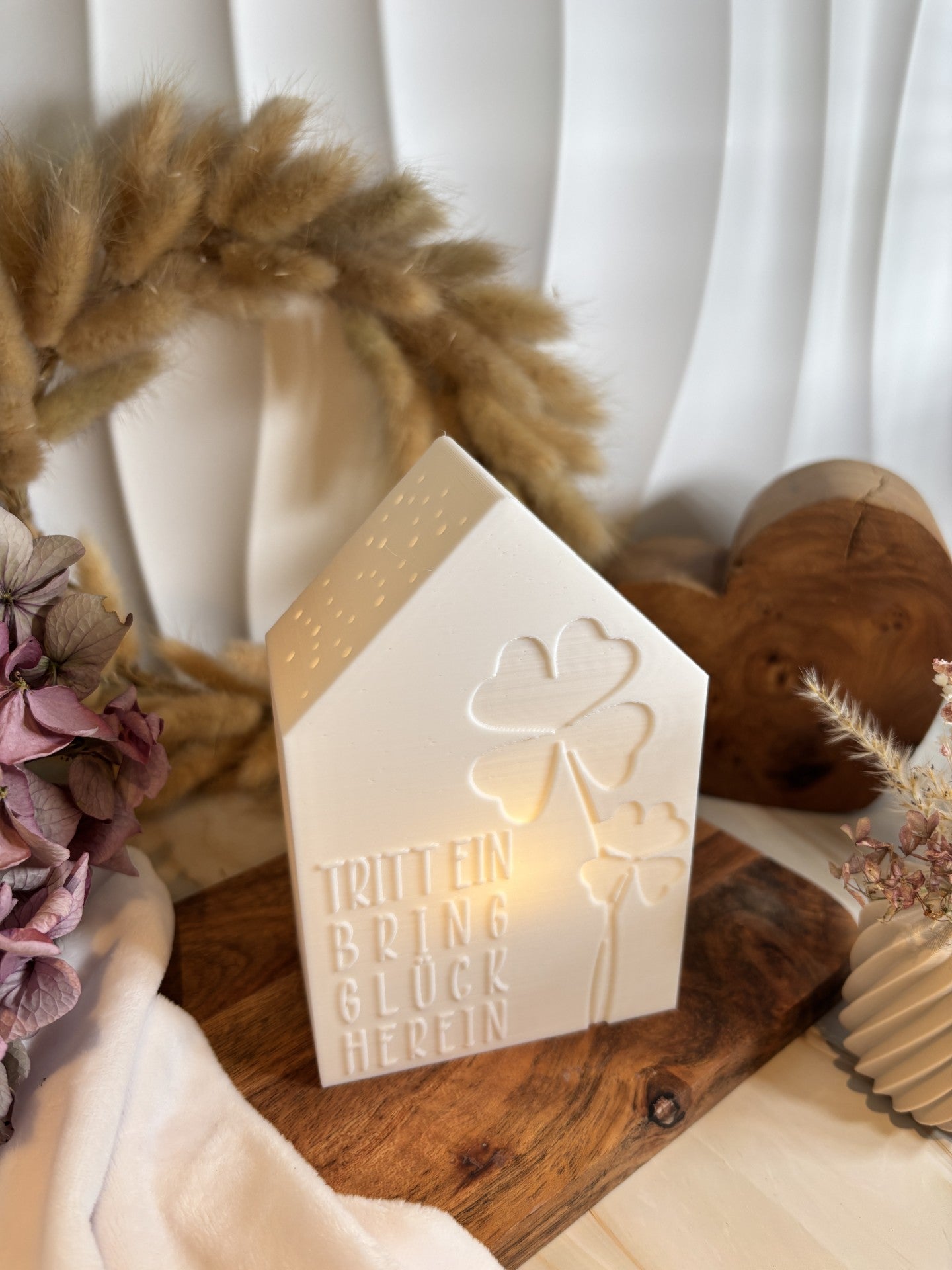 3D-Druckdatei - Teelichthaus - Tritt ein