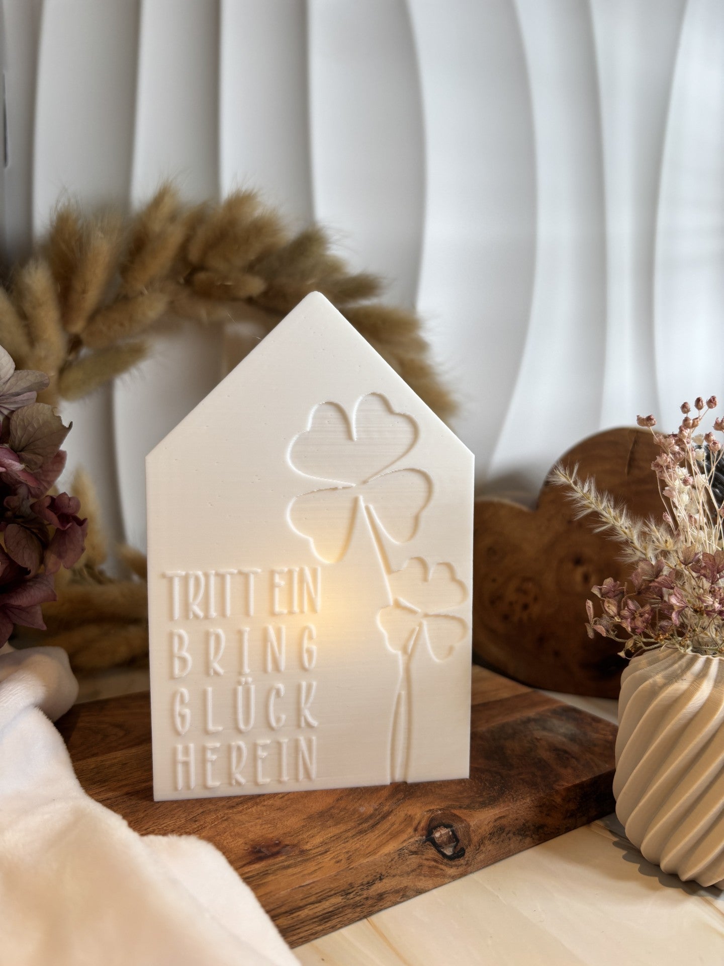 3D-Druckdatei - Teelichthaus - Tritt ein