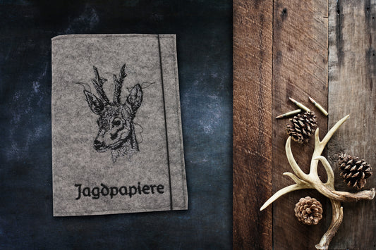 Jagdscheinhülle aus Filz
