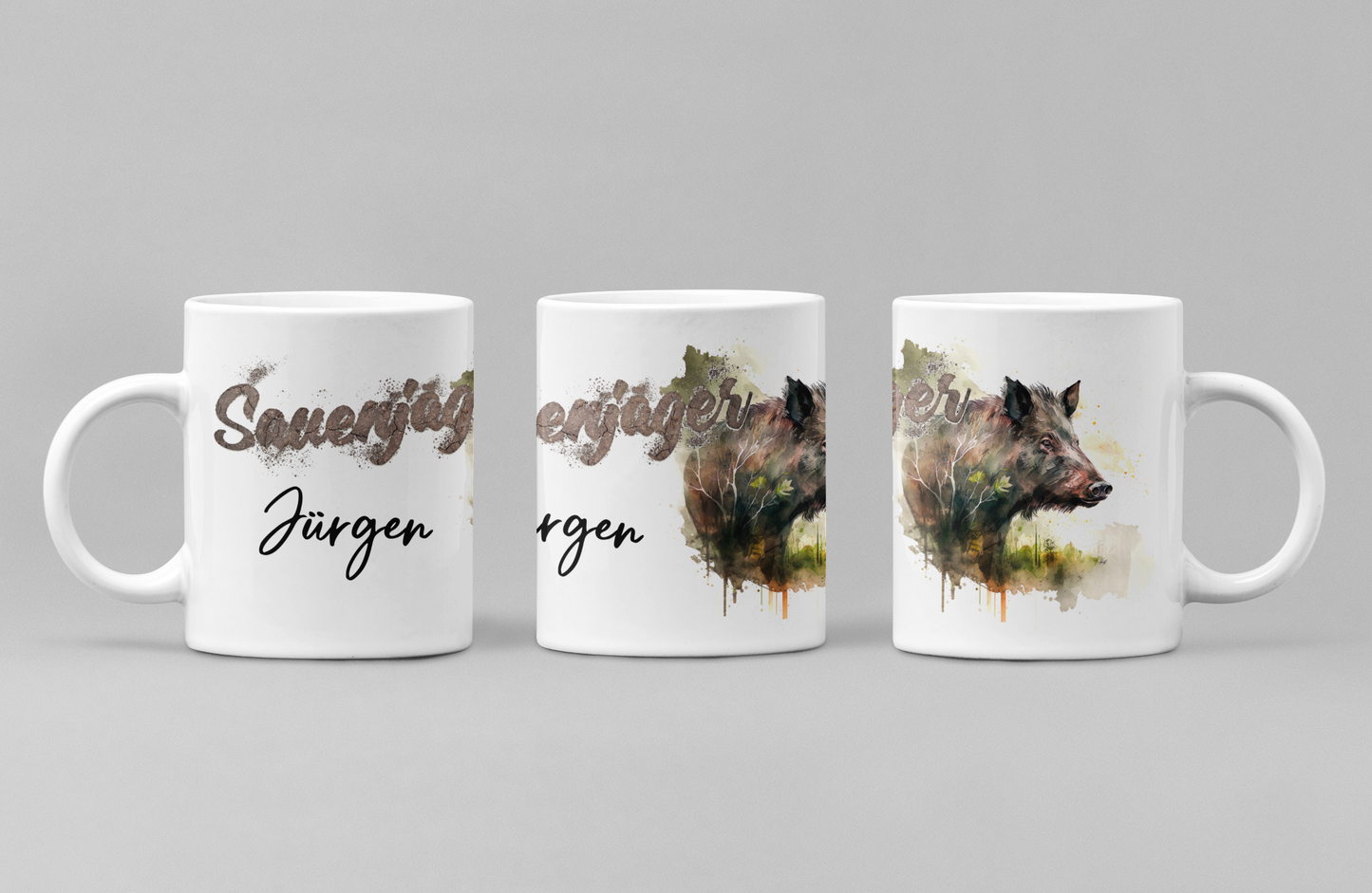 "Sauenjäger" Tasse aus Keramik