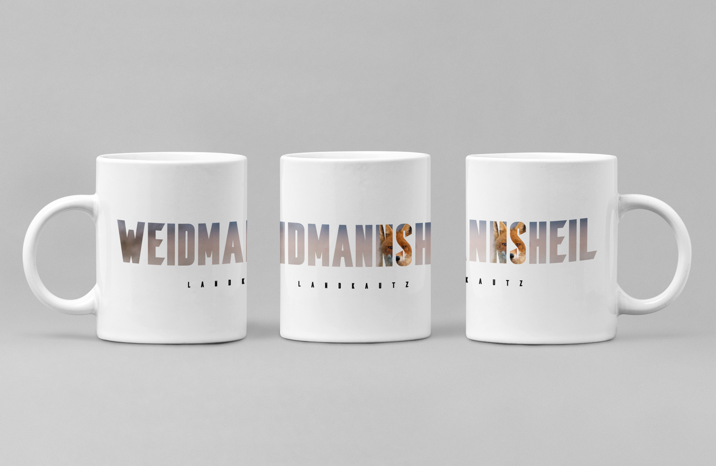 "Weidmannsheil Fuchs" Tasse in Keramik