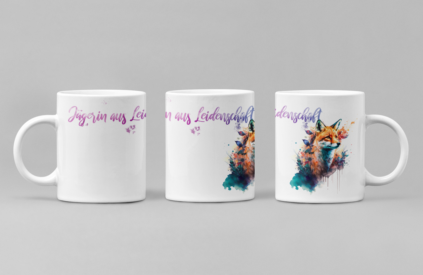 "Jägerin aus Leidenschaft" Tasse aus Keramik