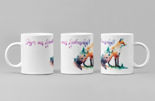 "Jäger aus Leidenschaft" Tasse aus Keramik